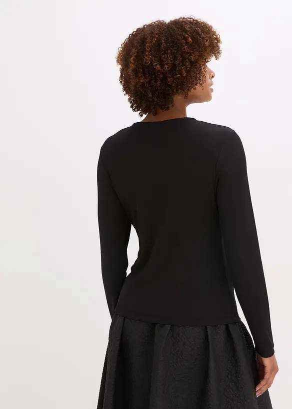 T-shirt côtelé, bonprix