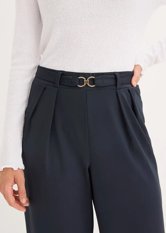 Pantalon en jersey à taille élastiquée, bonprix