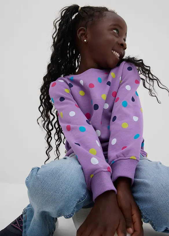 Lot de 2 sweats 100% coton, bonprix