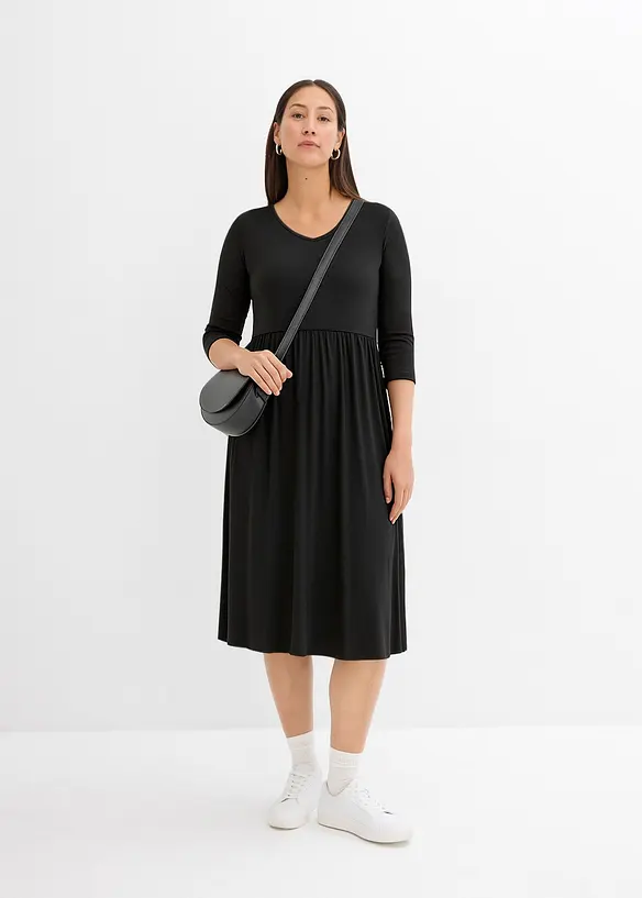 Robe midi en jersey coton, bonprix