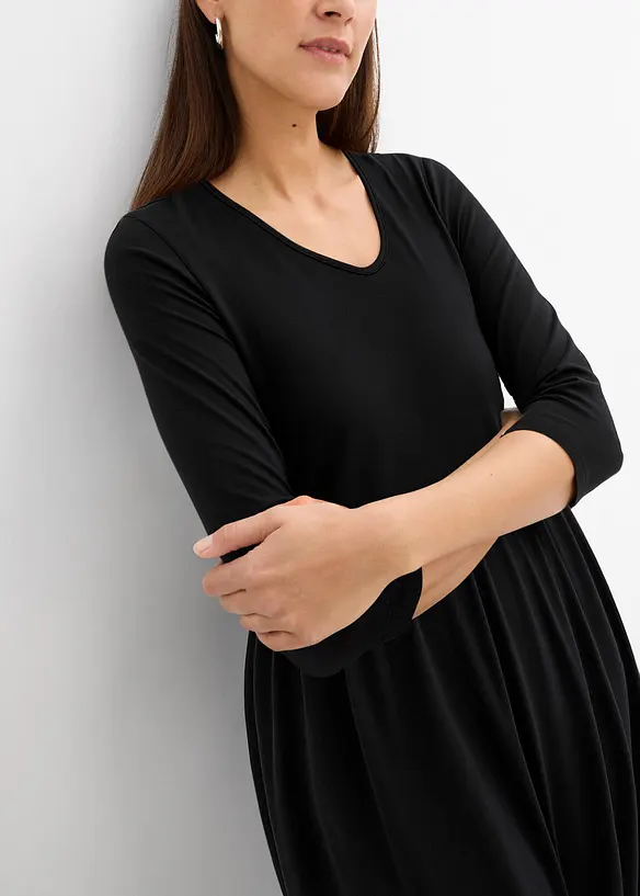 Robe midi en jersey coton, bonprix