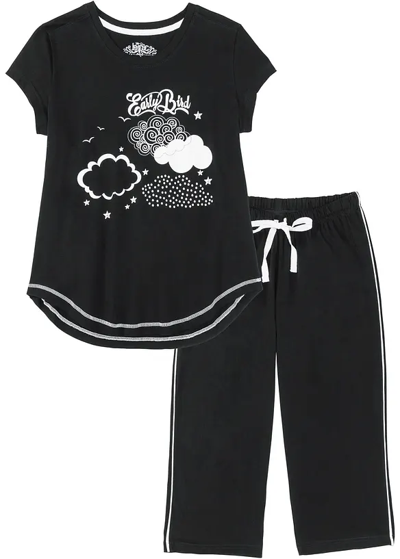 Pyjama corsaire 100% coton, bonprix
