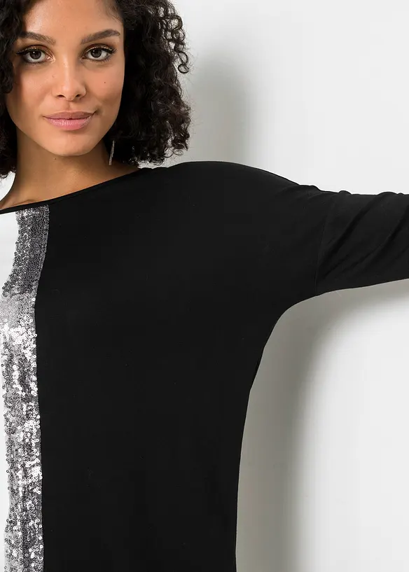 T-shirt à sequins, bonprix