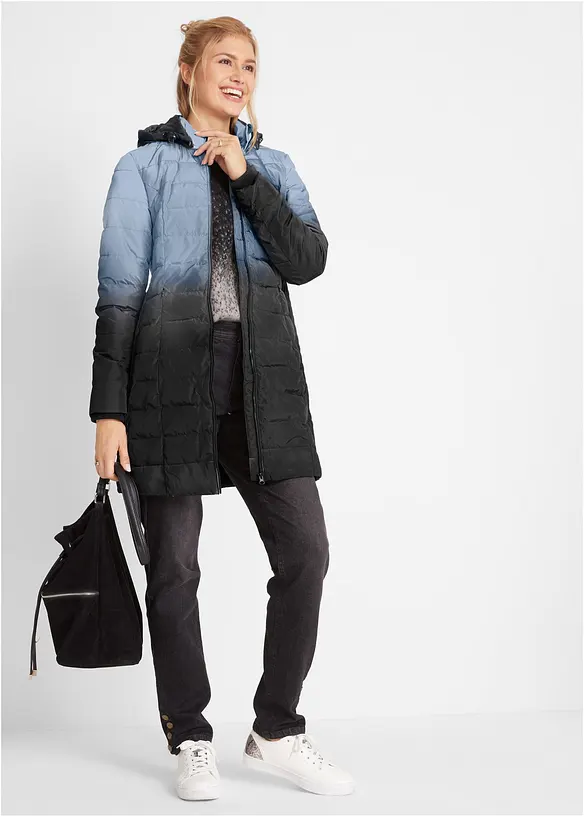 Veste matelassée avec dégradé de couleur, bonprix