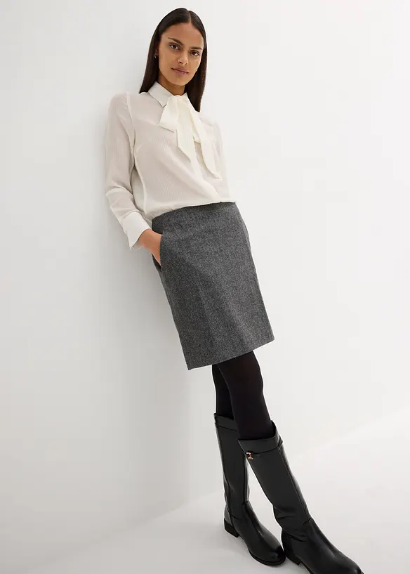 Jupe Crayon Talbots Laine Beige Taille 10 - Doublée - Femme - Très Bon état