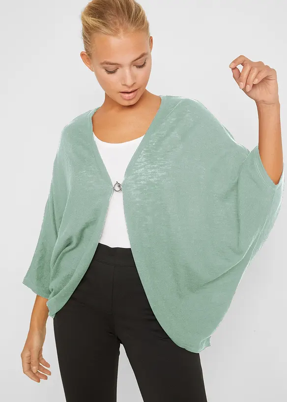 Gilet en fine maille 100% coton, bonprix