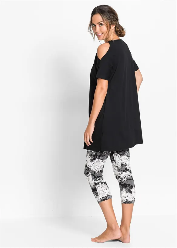 Pyjama corsaire à manches courtes, bonprix