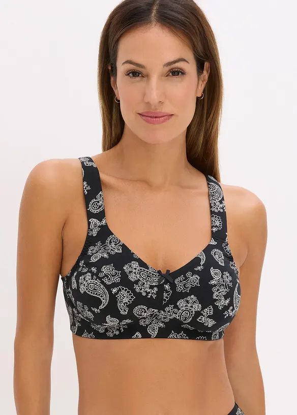 Lot de 3 soutiens-gorge coton sans armatures, bonprix