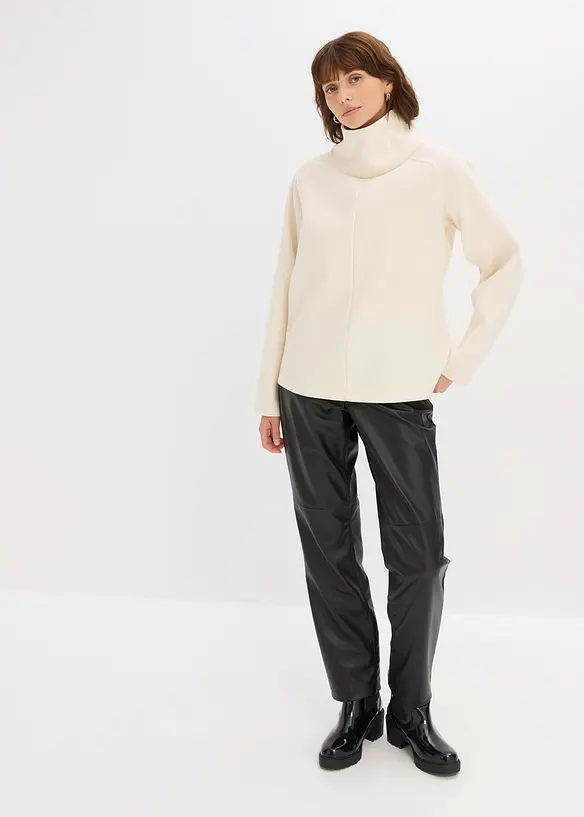 Pull col boule, bonprix