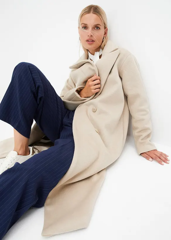 Manteau style blazer aspect laine, bonprix