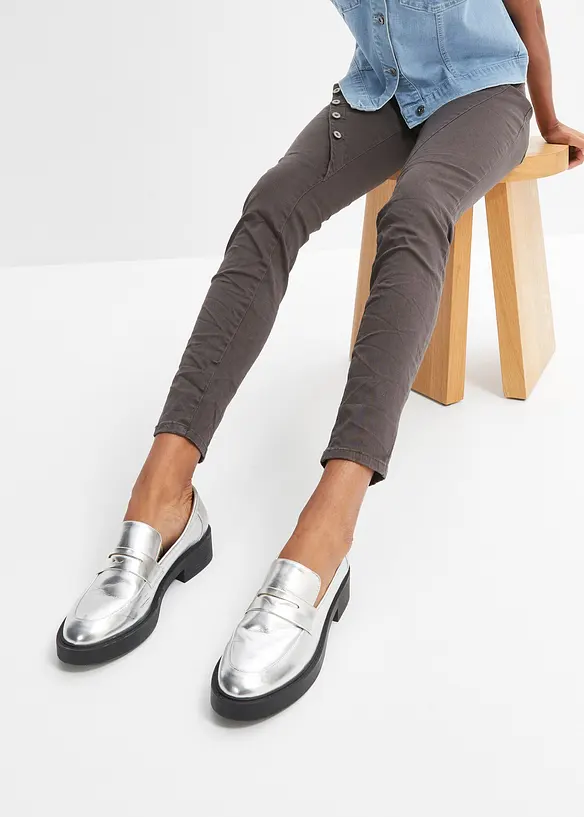 Pantalon en twill de coton extensible, bonprix