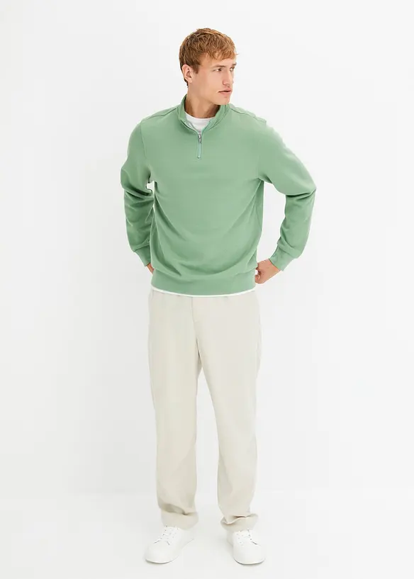 Sweat col camionneur, bonprix