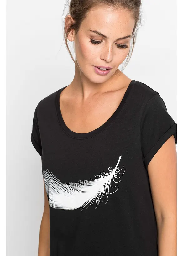 Chemise de nuit courte 100% coton, bonprix