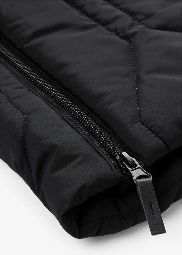 Doudoune courte avec surpiqûres diamant et zips sur les côtés, bonprix