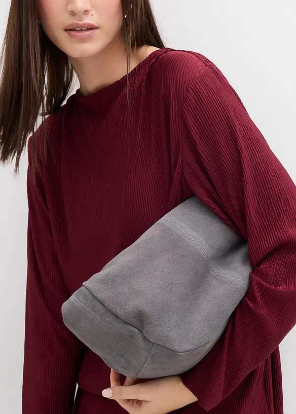 T-shirt manches longues texturé, bonprix