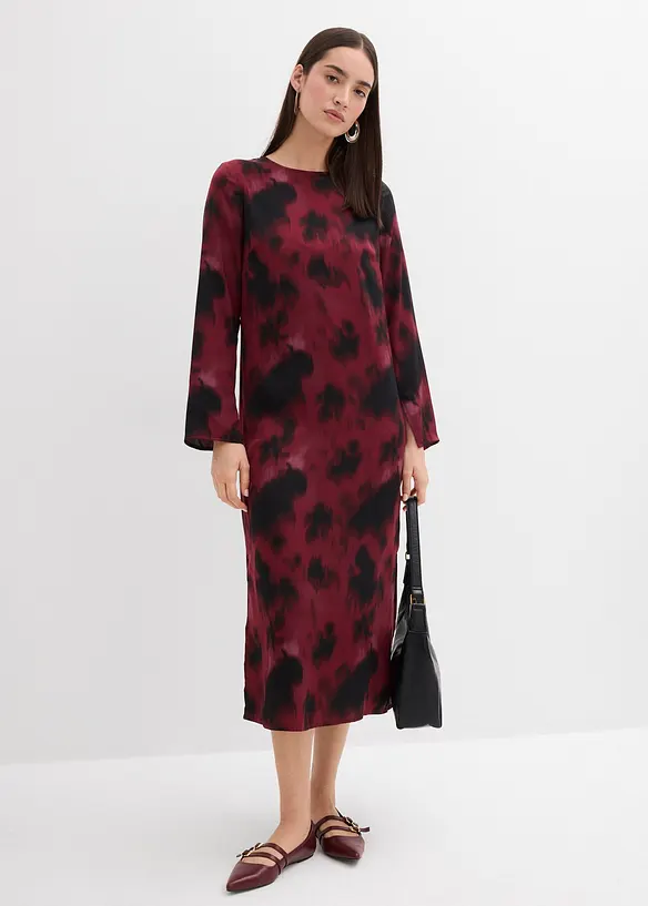 Robe midi en satin, bonprix