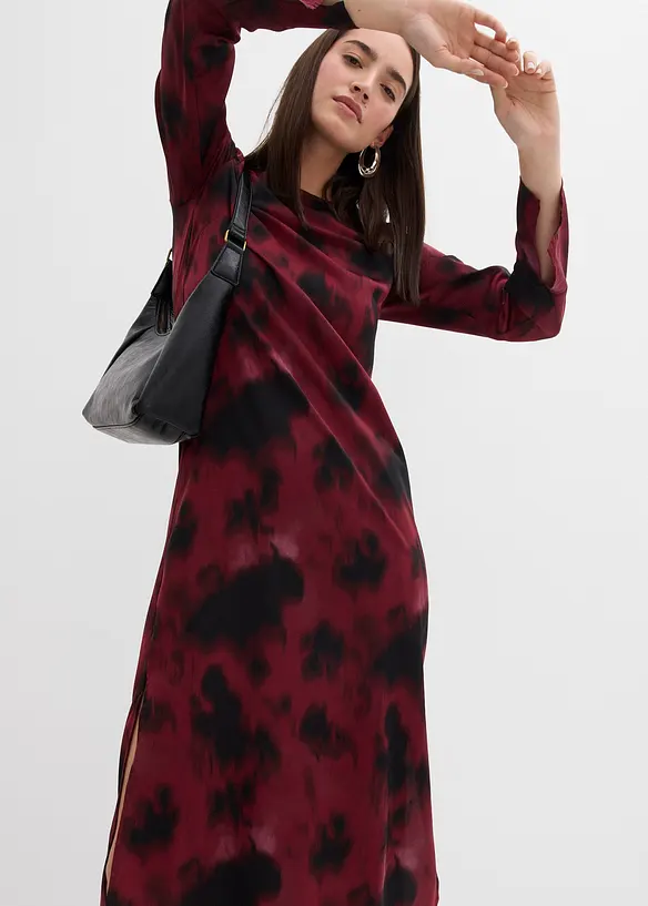 Robe midi en satin, bonprix