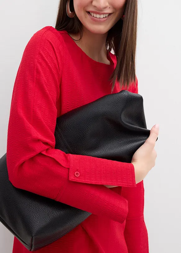 Robe courte et texturée, bonprix