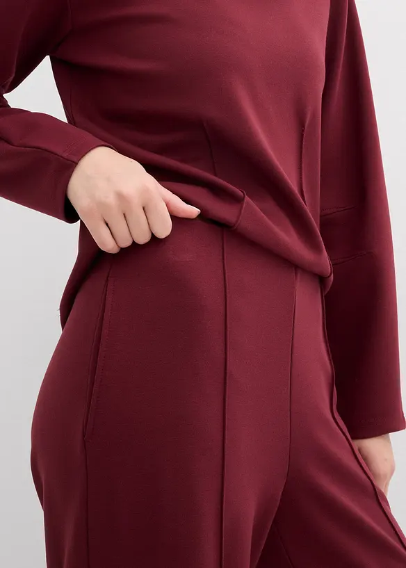 Pantalon en Punto di Roma, bonprix