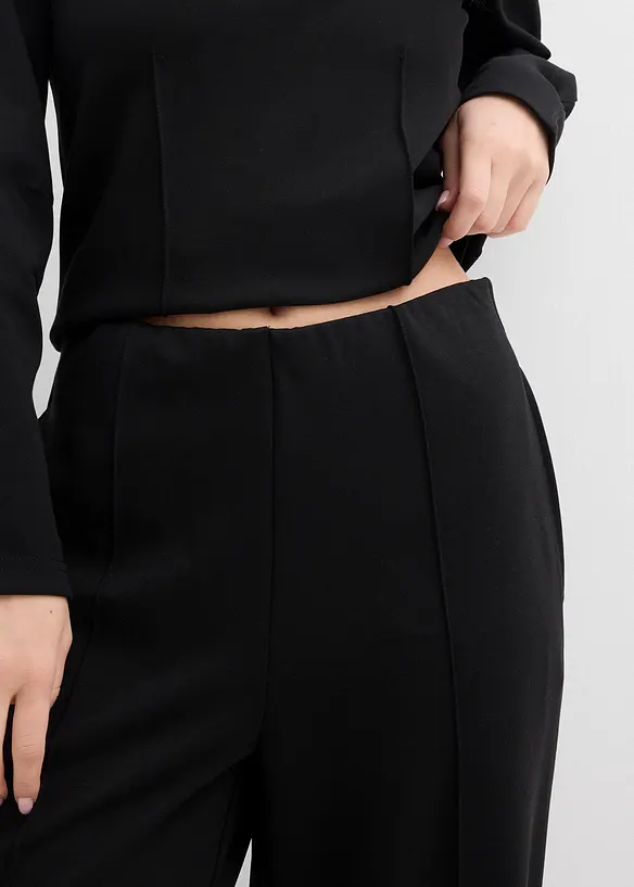 Pantalon en Punto di Roma, bonprix