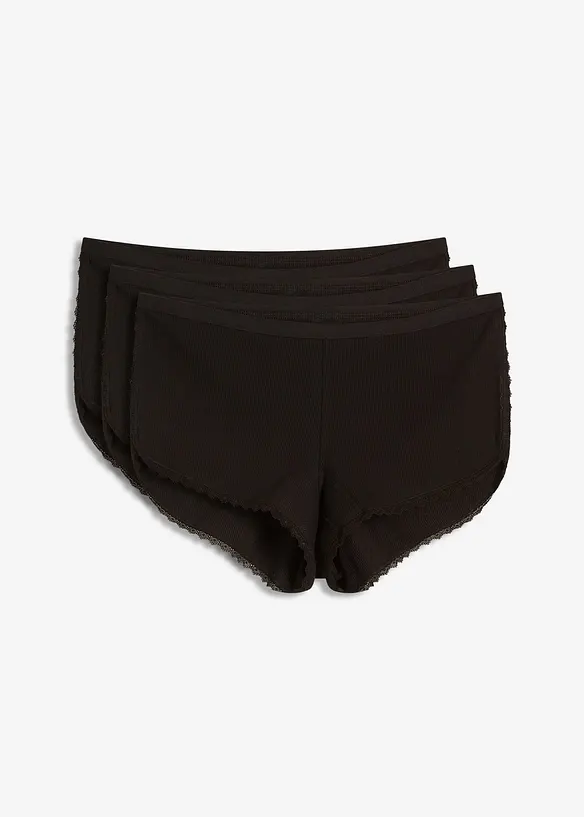 Lot de 3 boxers femme coton, bonprix