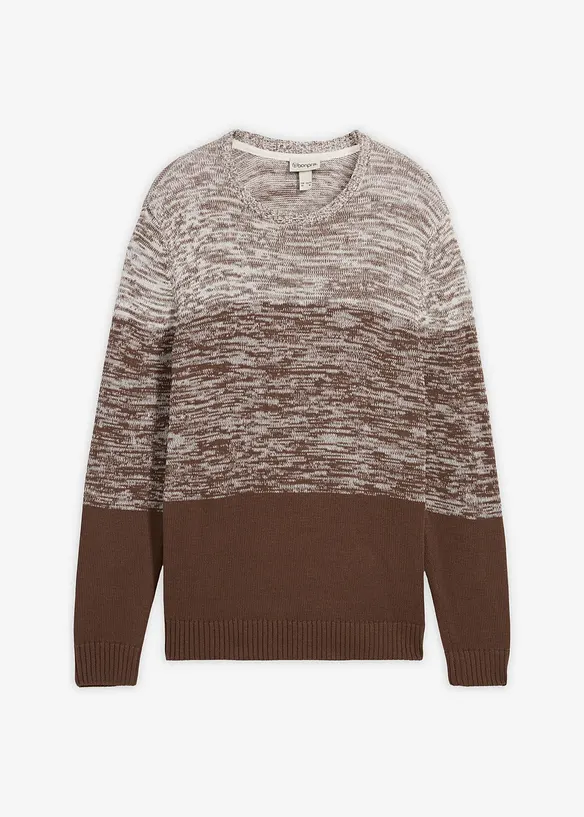 Pull doux en fine maille, coupe ventre confort, bonprix