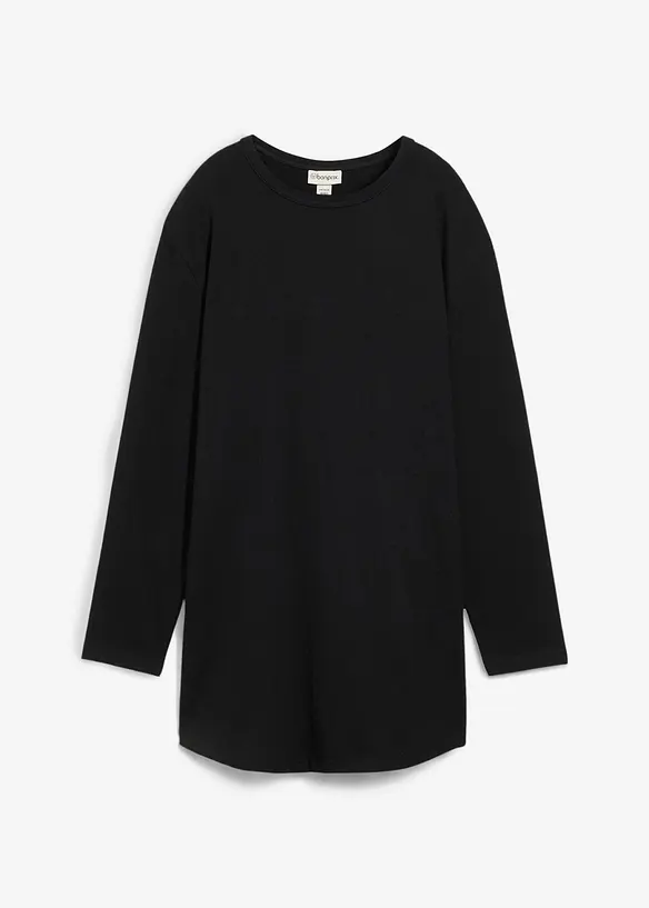 T-shirt de grossesse long 100% coton avec fentes pour l’allaitement, bonprix