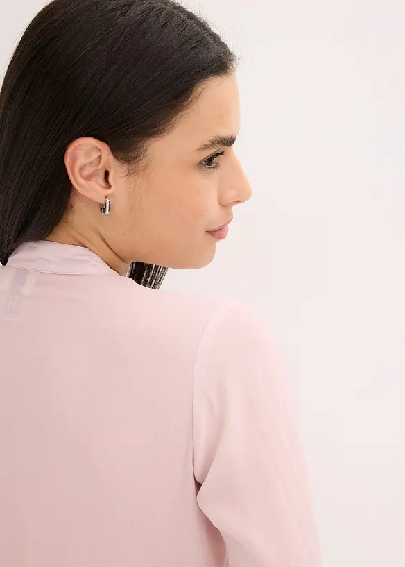 Chemisier en mousseline à col lavallière amovible, bonprix