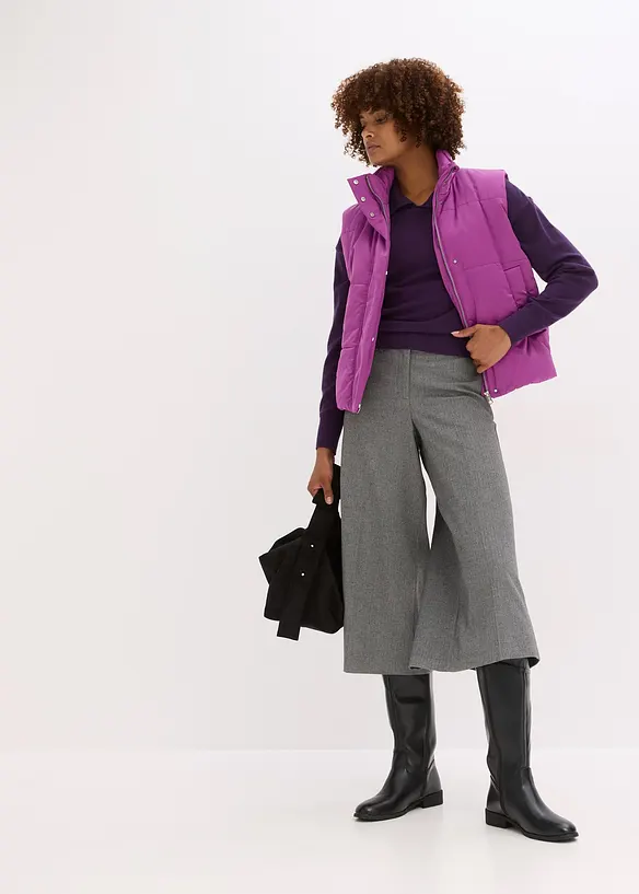 Doudoune sans manches légèrement brillante, bonprix