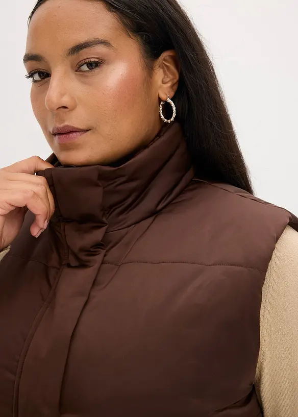 Doudoune sans manches l&eacute;g&egrave;rement brillante, bonprix