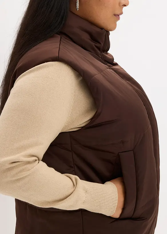 Doudoune sans manches l&eacute;g&egrave;rement brillante, bonprix