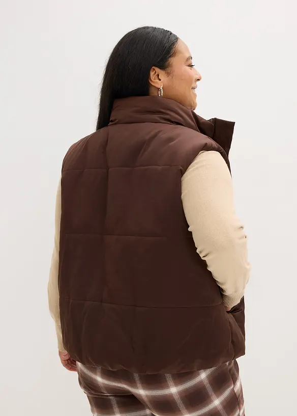 Doudoune sans manches l&eacute;g&egrave;rement brillante, bonprix