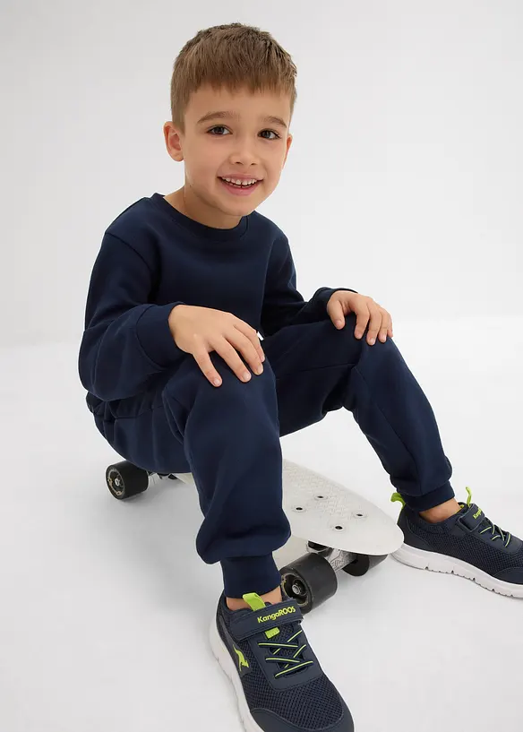 Lot de 2 pantalons de jogging doux en coton mélangé, bonprix