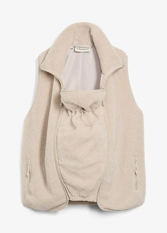 Gilet sans manches de grossesse et de portage en sherpa douillette, bonprix