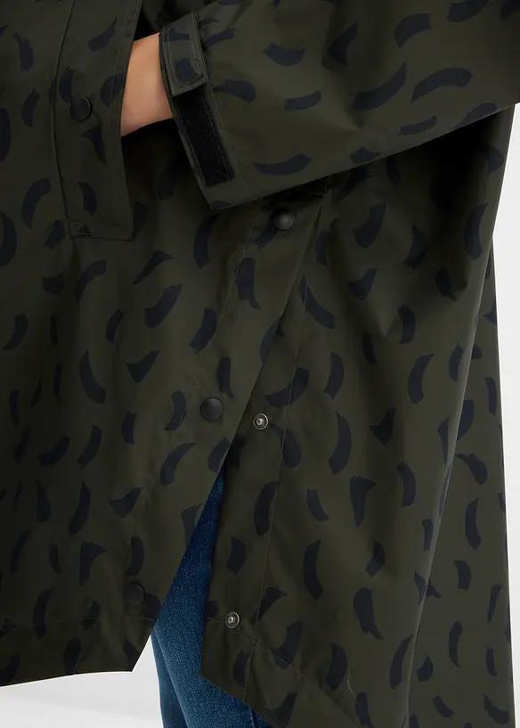 Cape de pluie imperméable pour la grossesse avec empiècement de portage avec pochette, bonprix