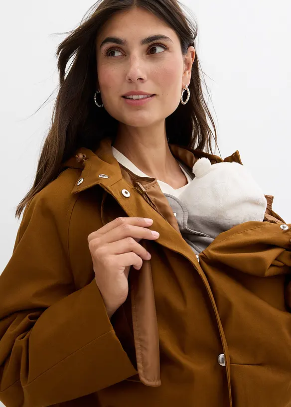 Manteau de grossesse et de portage déperlant 6-en-1 avec gilet intérieur amovible, bonprix