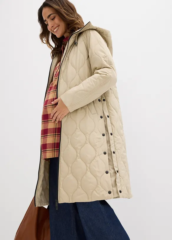 Manteau matelassé de grossesse et de portage 3-en-1, moyennement chaud, bonprix