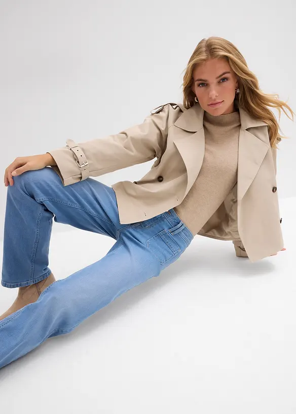 Jean droit taille mi-haute, bonprix