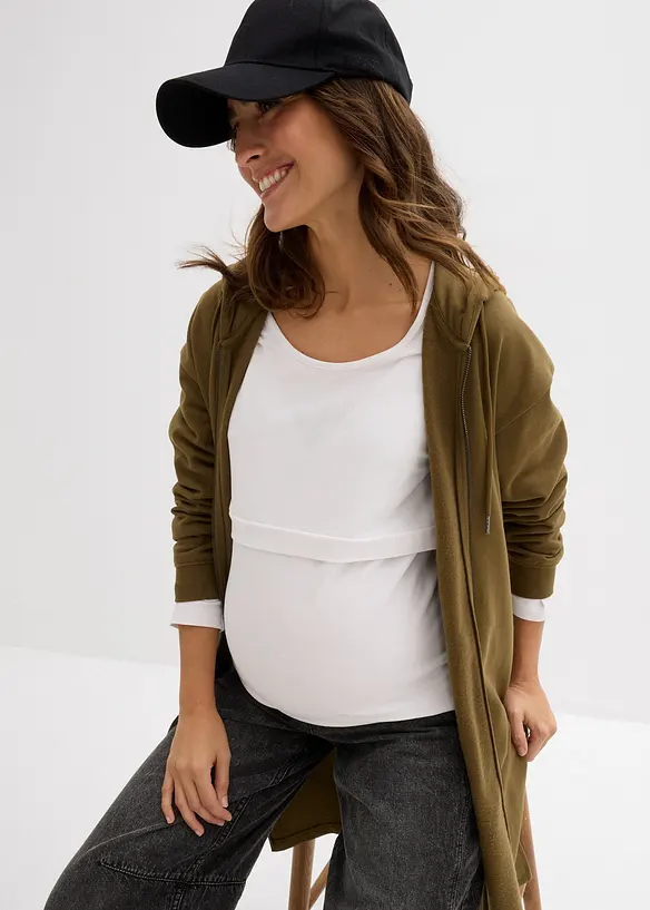 Lot de 2 T-shirts de grossesse et d’allaitement, bonprix