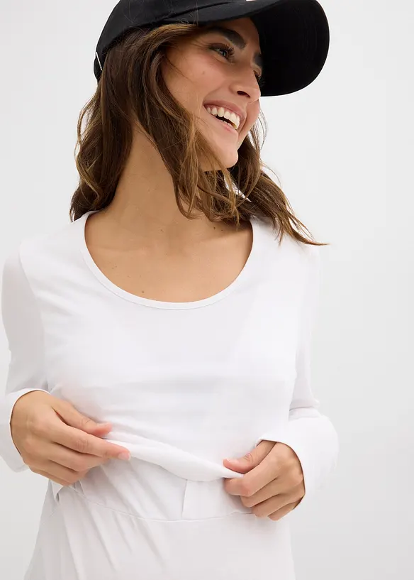 Lot de 2 T-shirts de grossesse et d’allaitement, bonprix