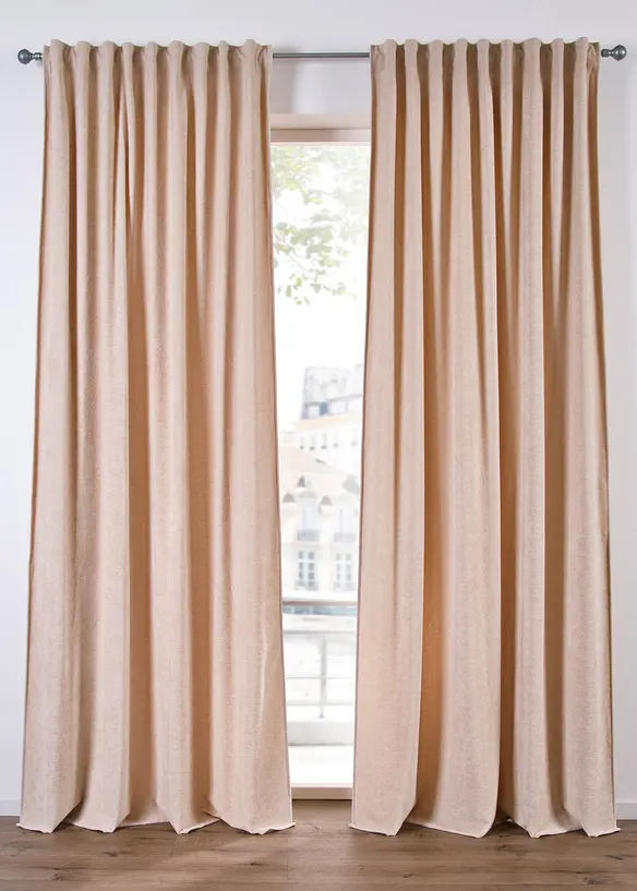 Rideau doux effet bouclette (1 pce), bonprix