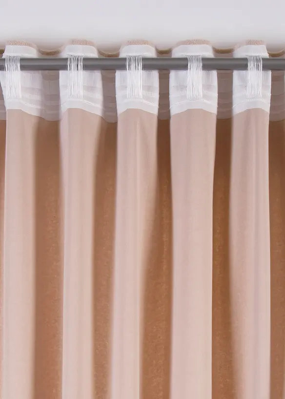 Rideau doux effet bouclette (1 pce), bonprix