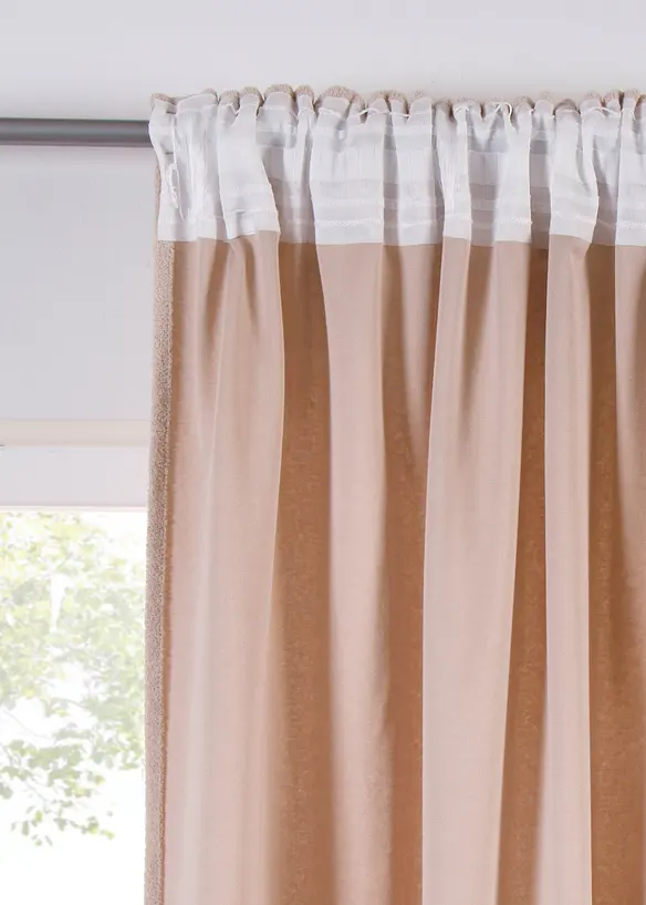 Rideau doux effet bouclette (1 pce), bonprix