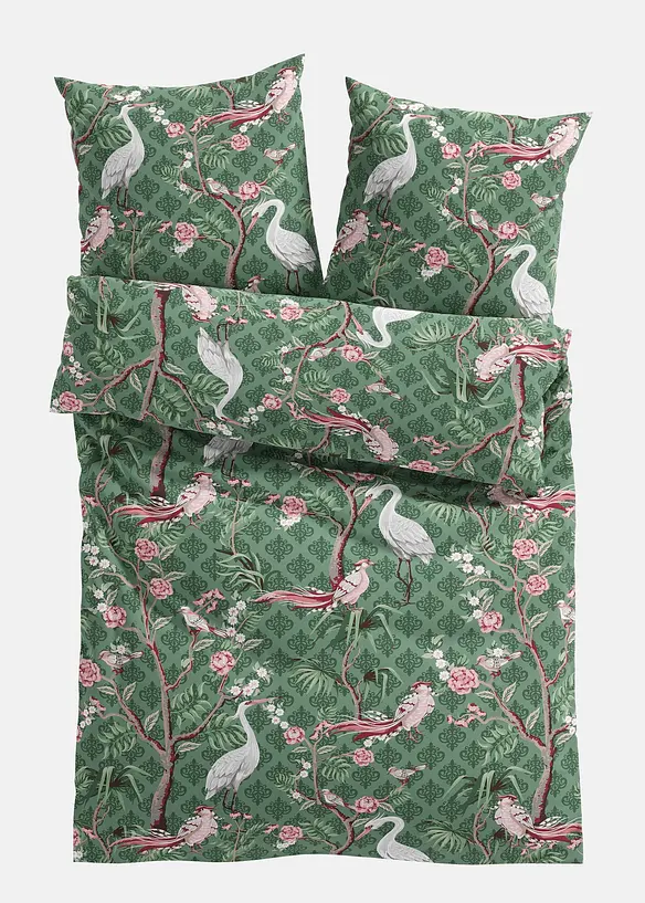 Parure de lit motif hérons, bonprix