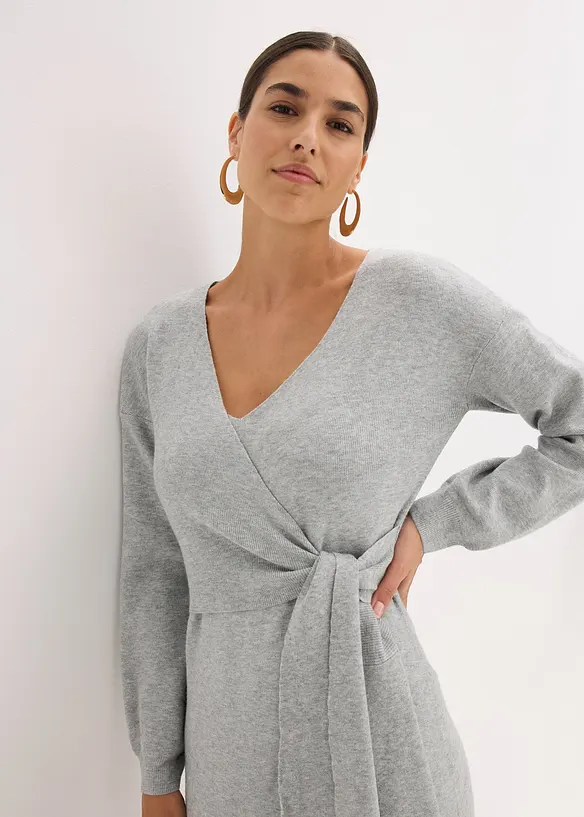 Robe en maille de viscose mélangée, bonprix