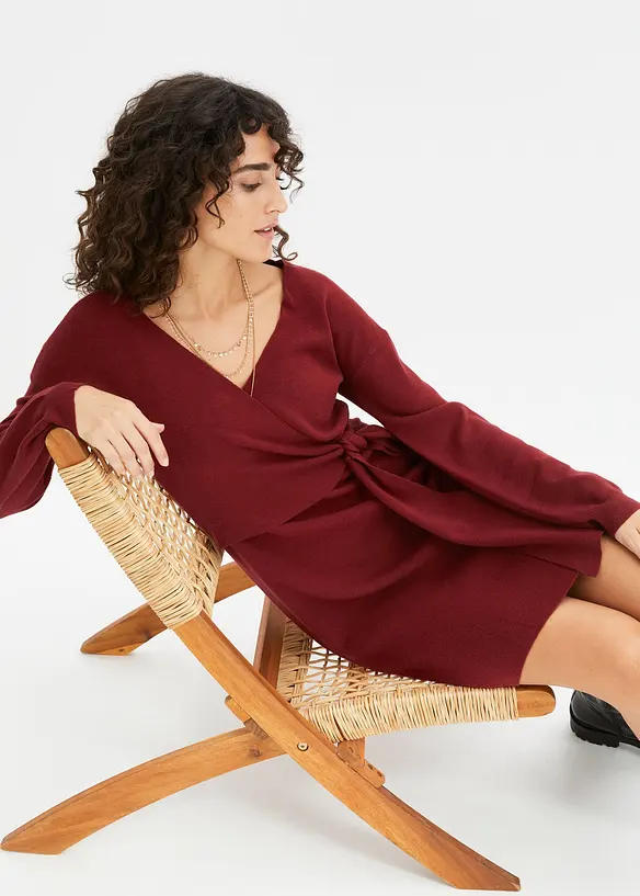 Robe en maille de viscose mélangée, bonprix
