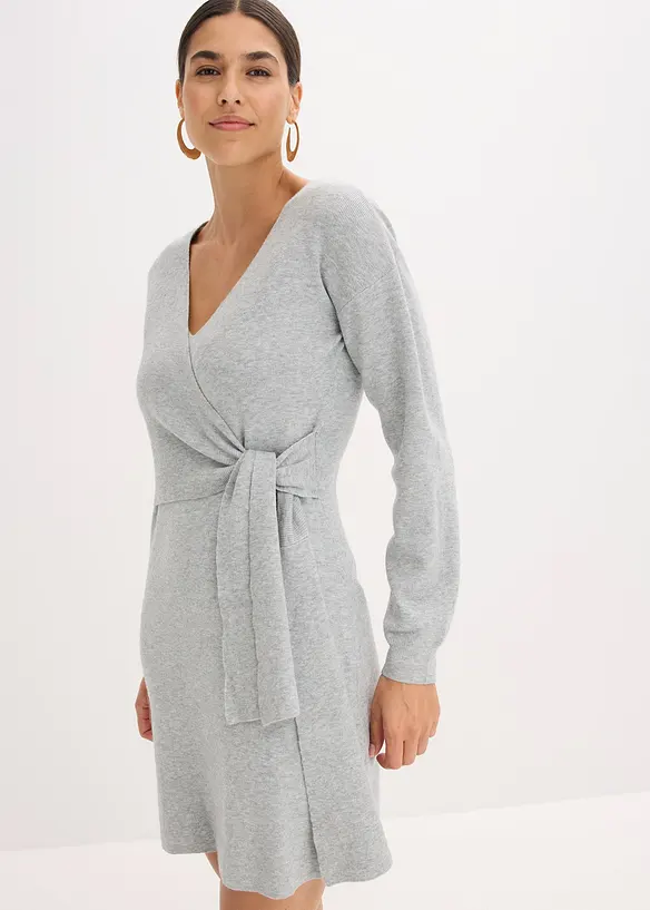 Robe en maille de viscose mélangée, bonprix