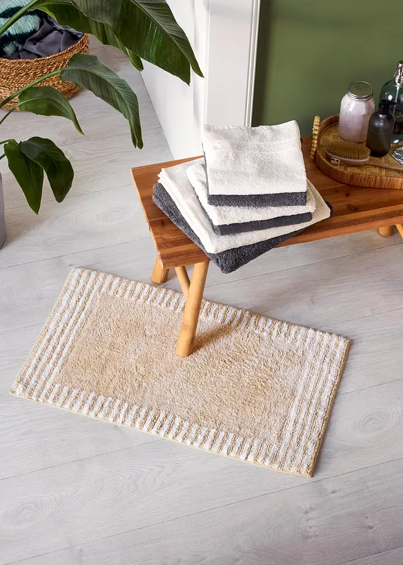 Tapis de bain au motif minimaliste, bonprix