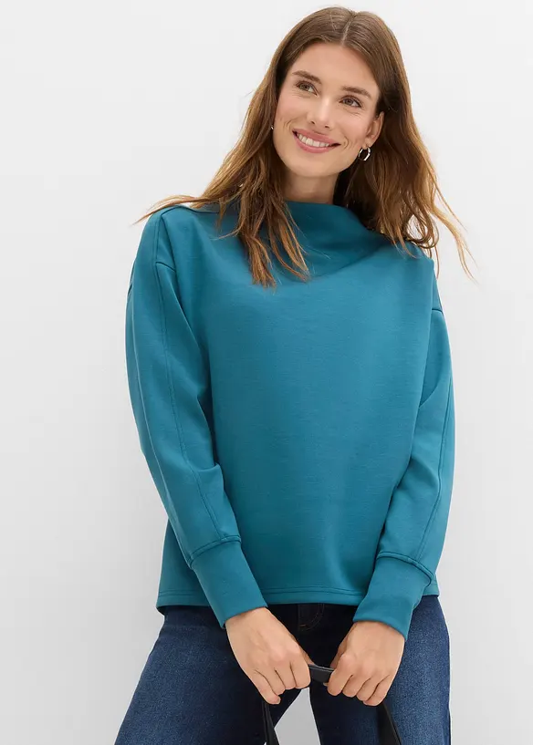 Sweat oversize en mati&egrave;re n&eacute;opr&egrave;ne douce, bonprix