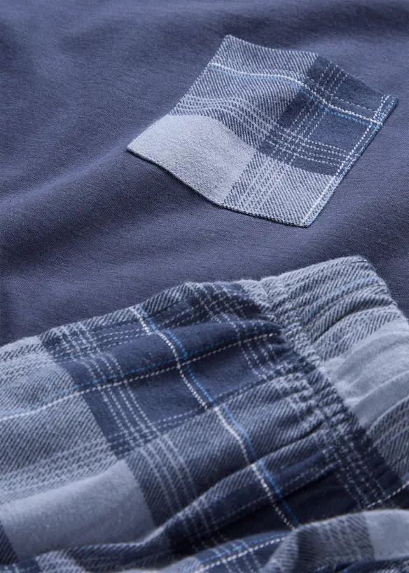 Pyjama homme avec pantalon en flanelle douce, bonprix